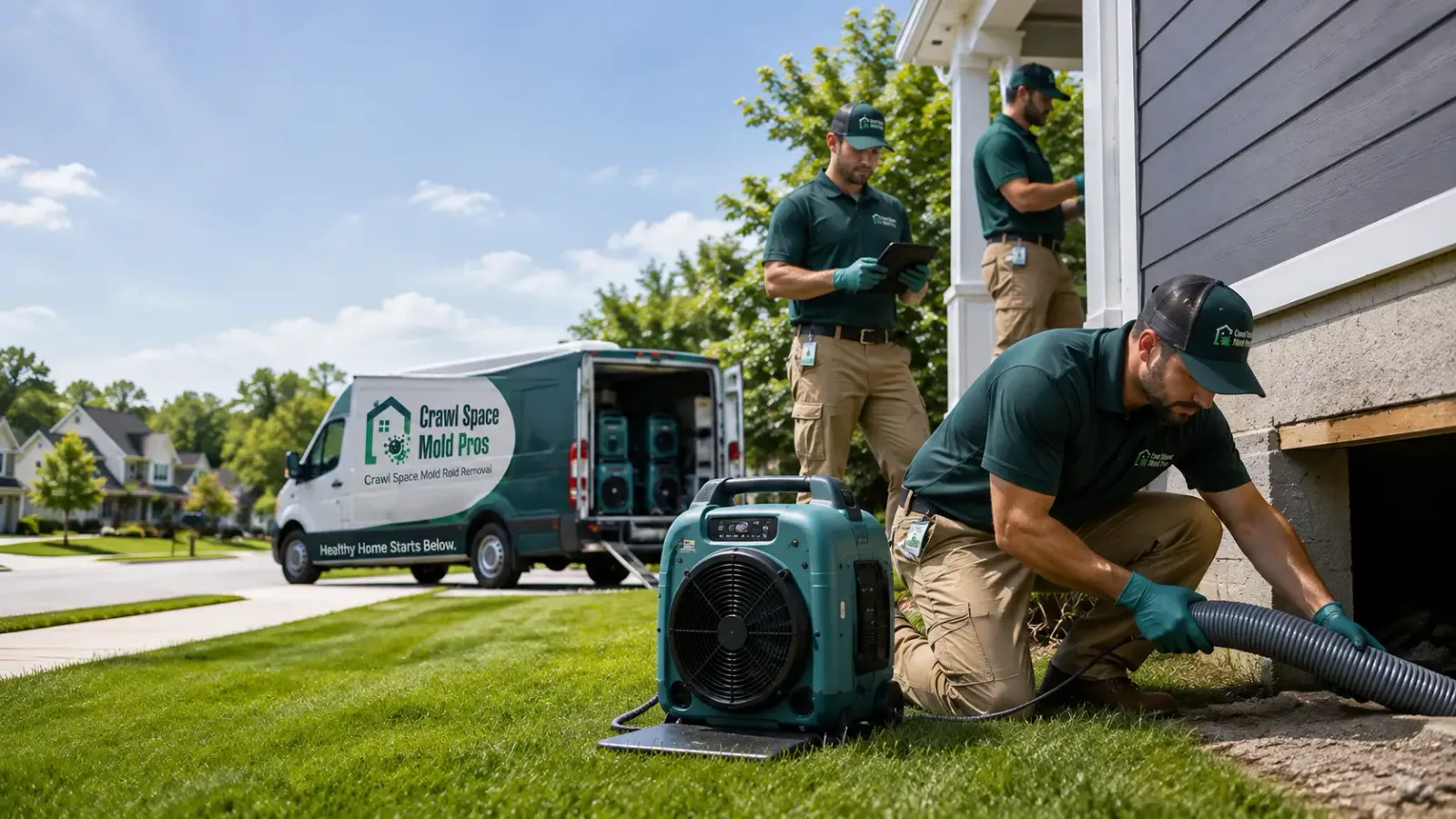 Crawl Space Mold Removal in Montpelier, IN